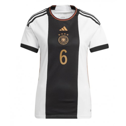 Maillot de foot Allemagne Joshua Kimmich #6 Domicile Femmes Monde 2022 Manches Courte